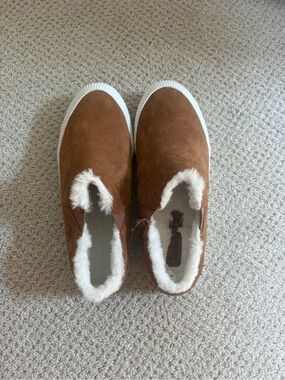 Timberland Brown Slip-On Faux Fur Lined Ankle Booties